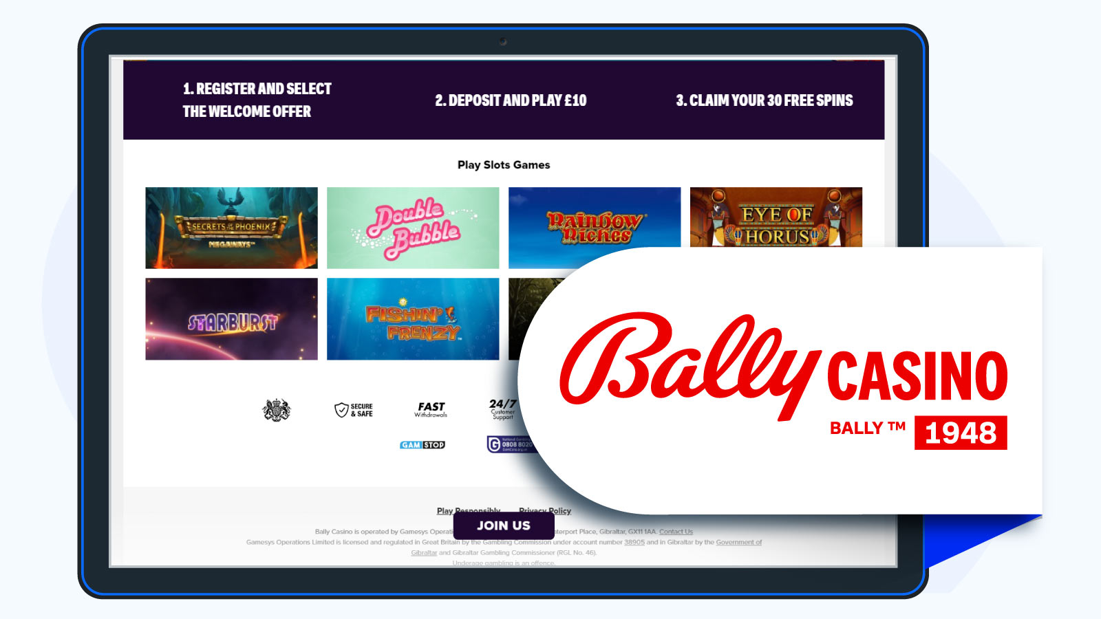 Bally Casino- Our Runner-up Choice for Its Speedy Withdrawals