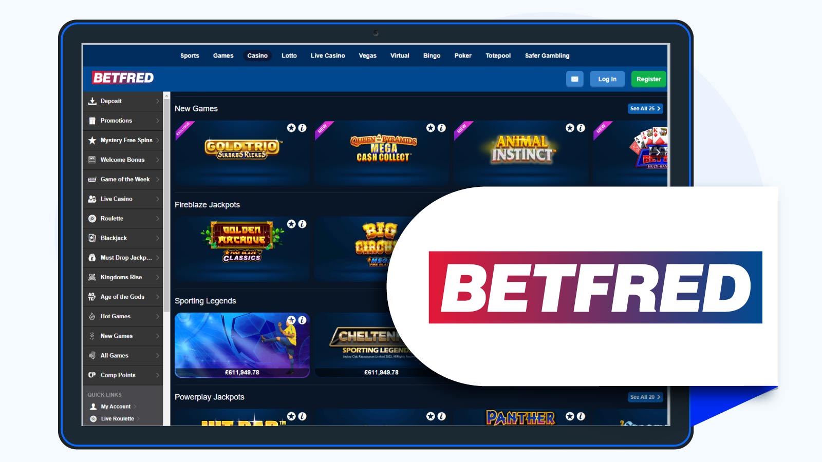 Betfred – Best Slot Site Overall UK