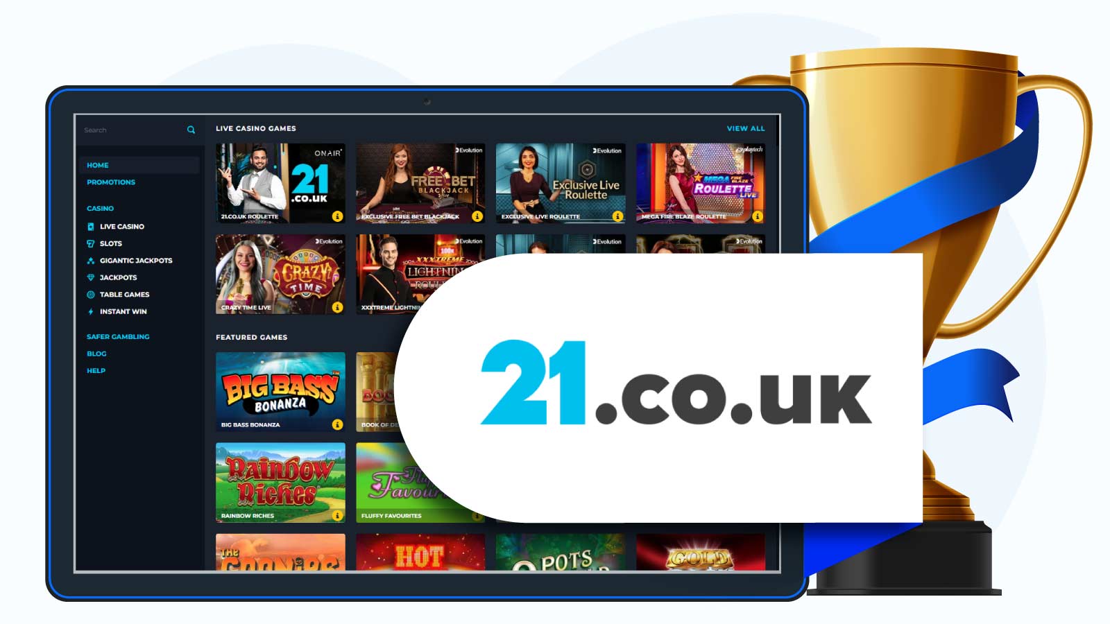 21 Casino is Our Best Overall Neosurf Casino