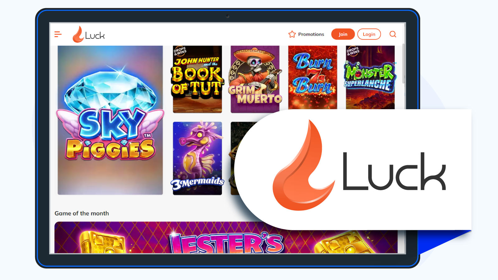 Luck.com – has the best-rated no deposit bonus