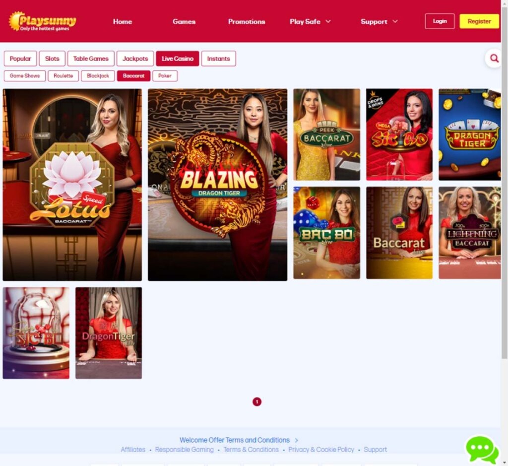playsunny-casino-live-dealer-baccarat-games-review