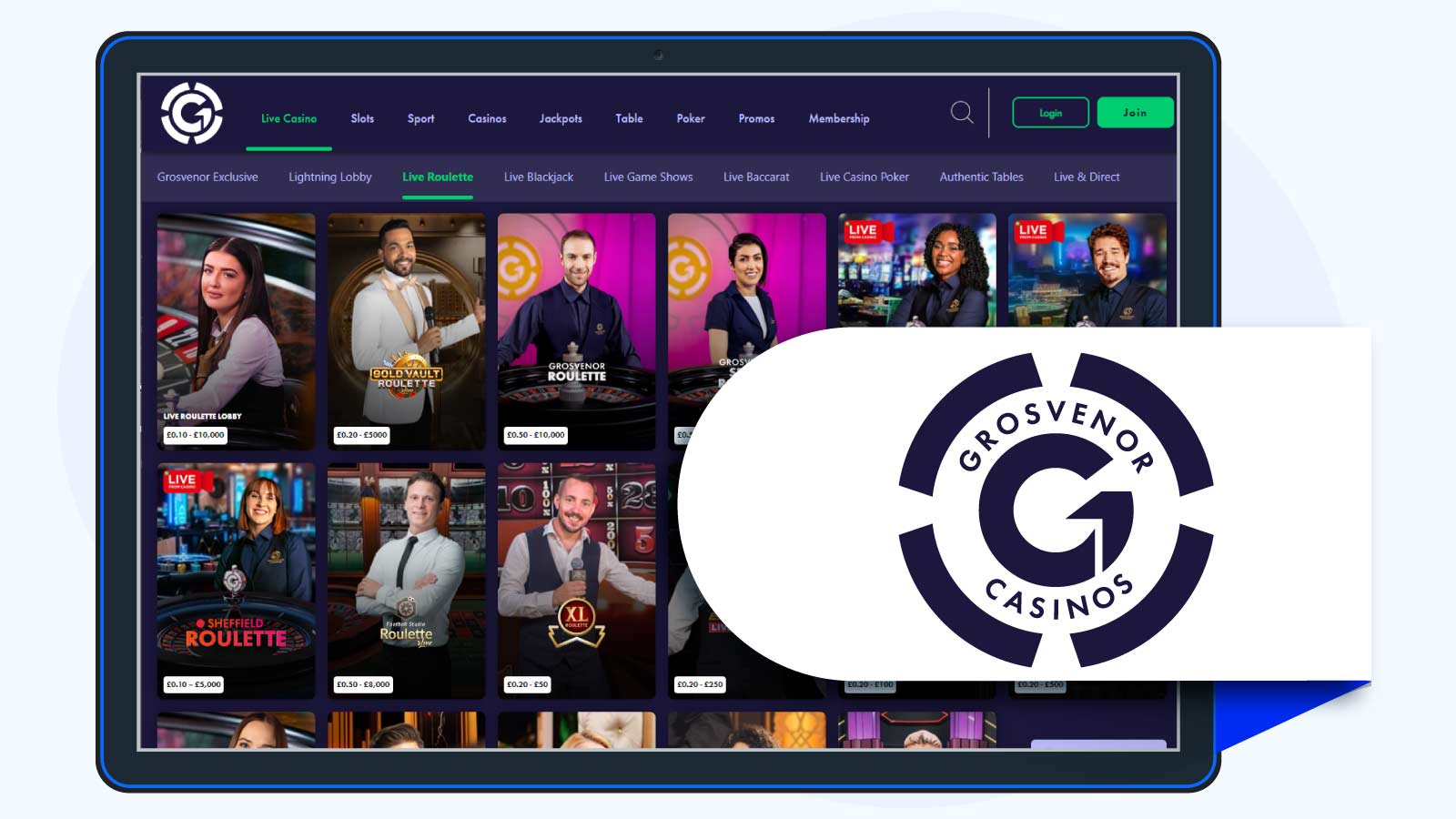 Grosvenor Casino Best Roulette Casino for No Cashout Limits
