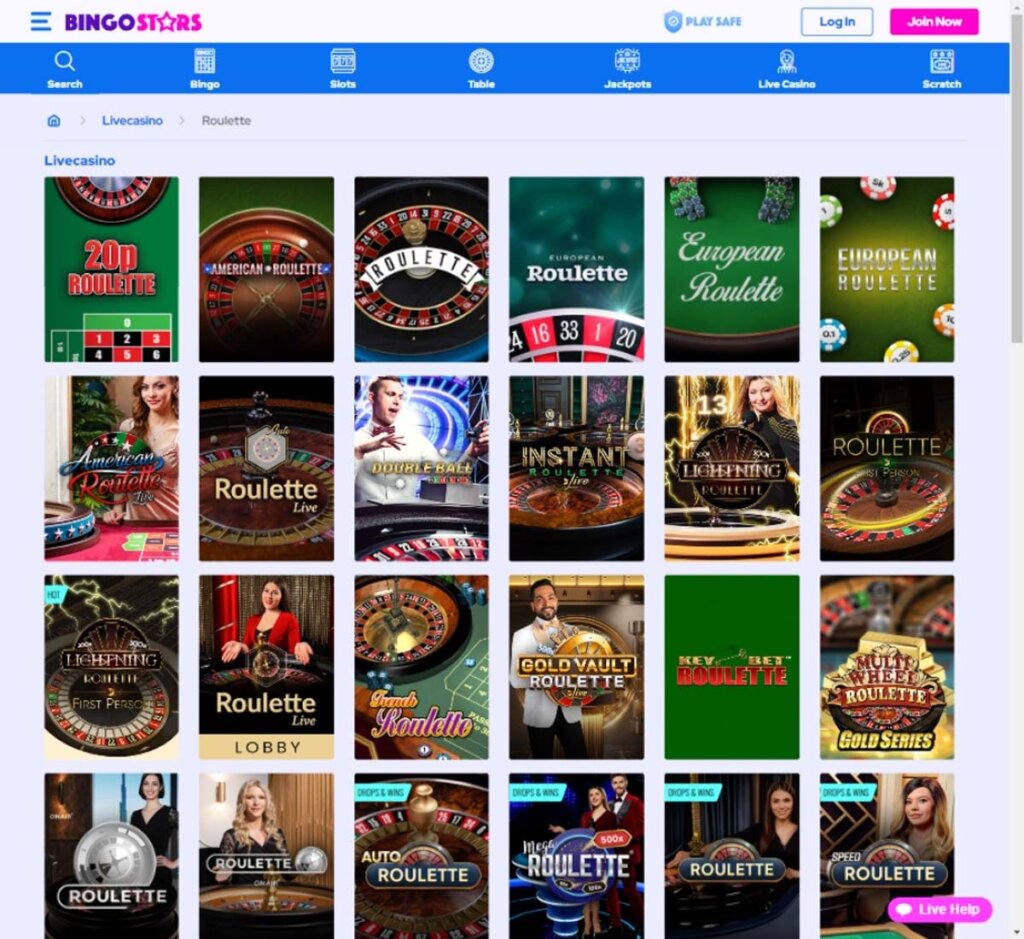bingo-stars-casino-live-roulette-games-review