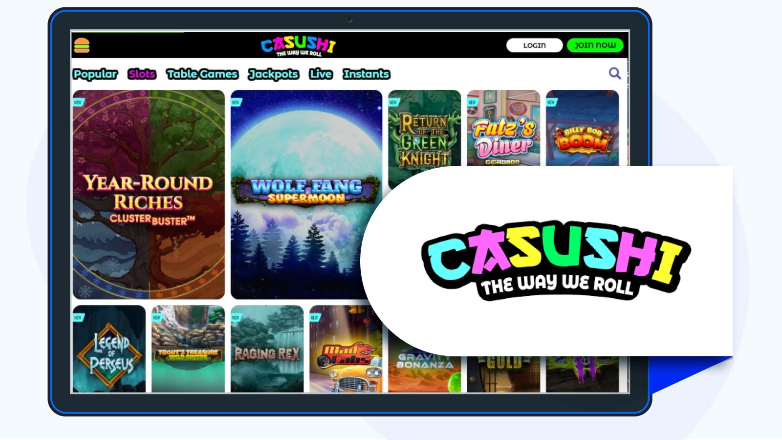 Casushi Casino First Deposit Bonus - Best For Popular Slots
