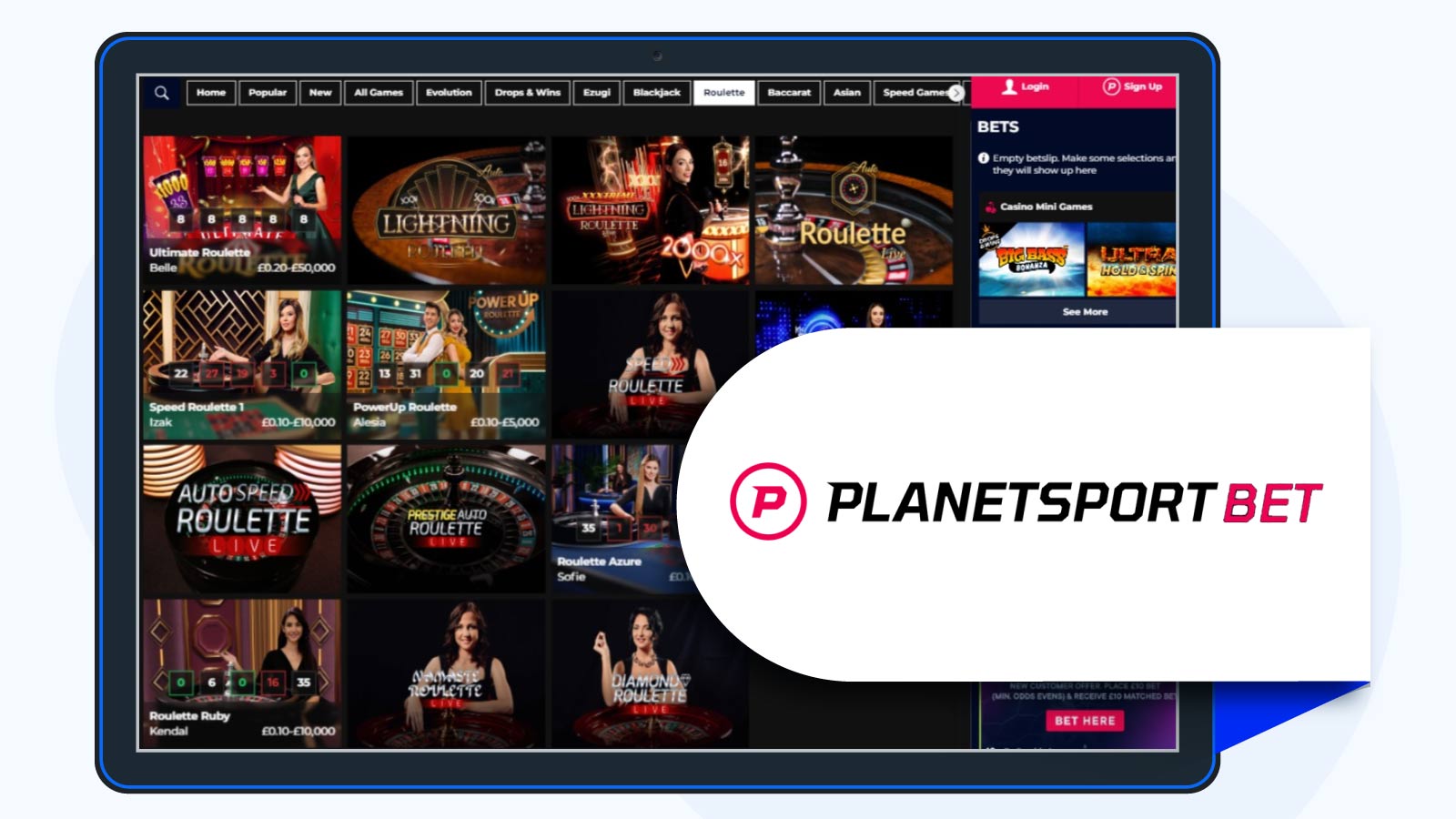Planet-Sport-Bet-Casino-No-cashout -limit