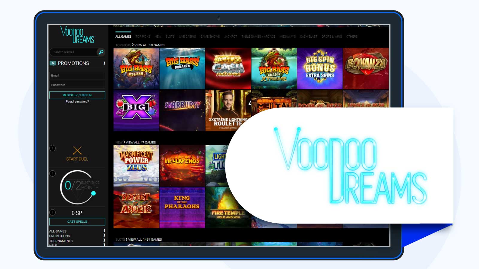 VoodooDreams Casino Audience's Pick for Neteller Casinos