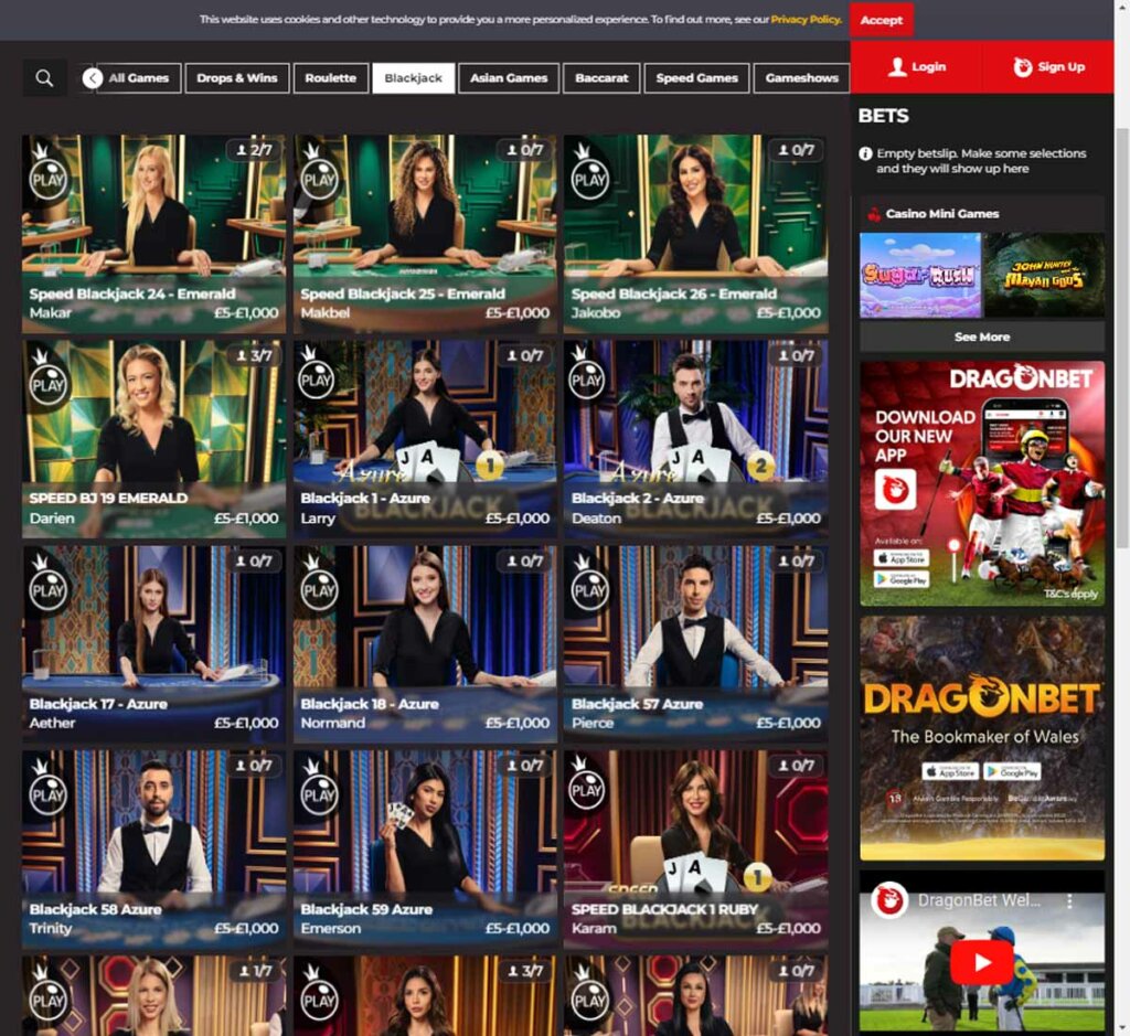 dragon-bet-casino-live-dealer-blackjack-games-review