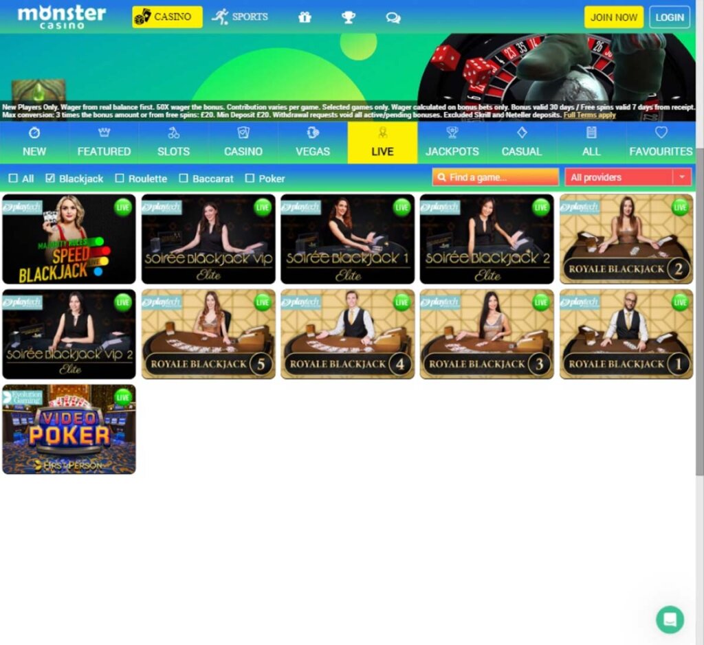 monster-casino-live-dealer-blackjack-games-review