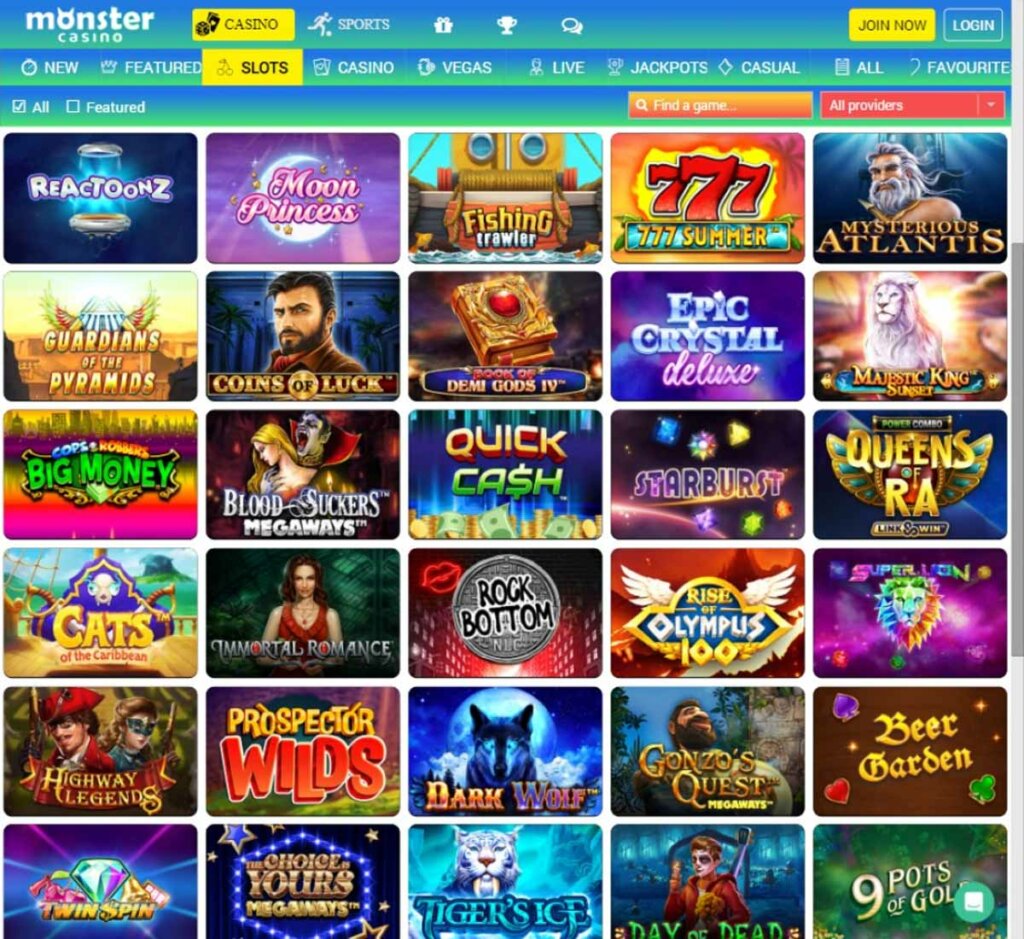 monster-casino-slots-variety-review