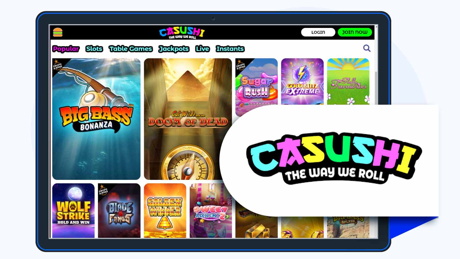 Casushi Casino in Highest Payout Online Casinos