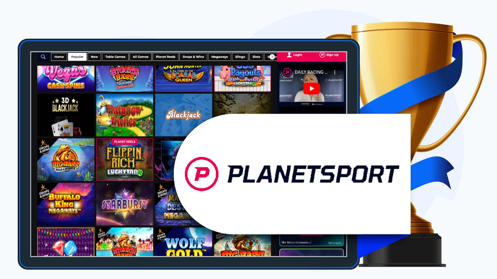 Planet Sport Bet – Deposit £20 and get 50 Starburst spins