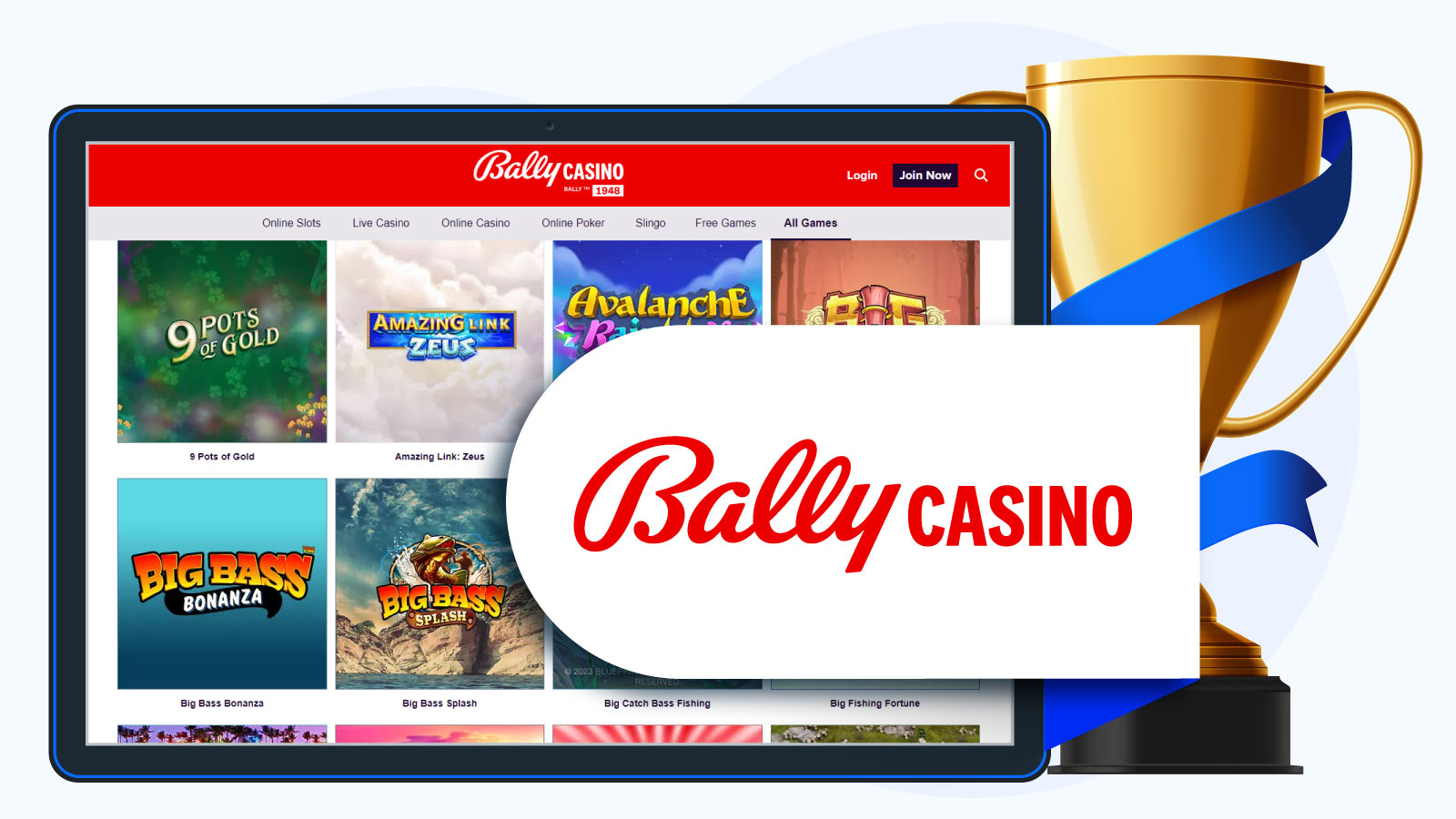 Bally Casino – Deposit £10 Get 30 Wager-Free Spins
