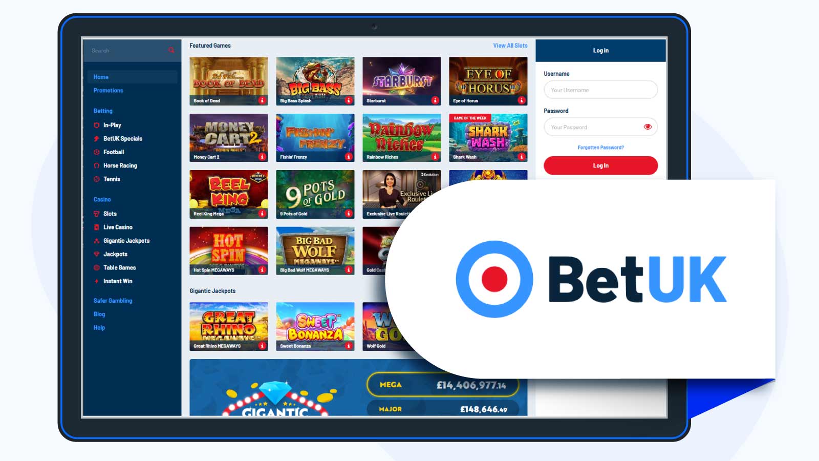 BetUK Casino – 100% Up To £50 + 5 Spins
