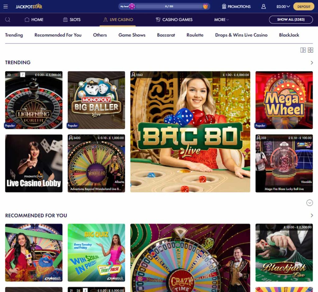 jackpot-star-casino-live-dealer-games-collection-review