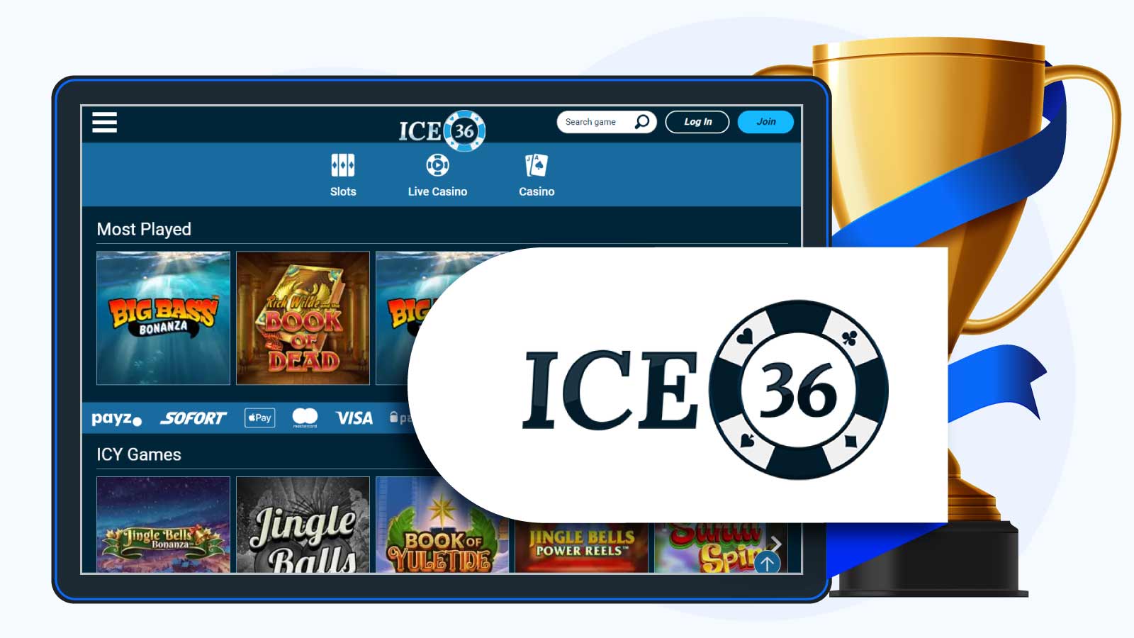 ICE36 Casino – Large Games Catalogue