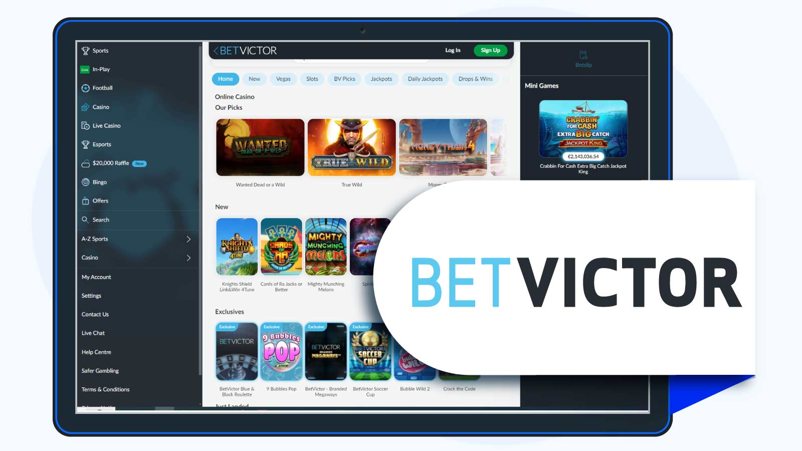 BetVictor Casino Best Mobile Optimization Among 300% Casinos