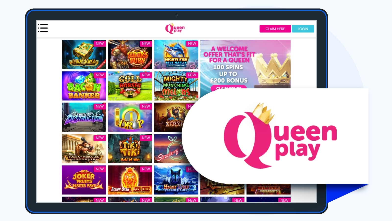 Queenplay Casino – Game Sampling Mode