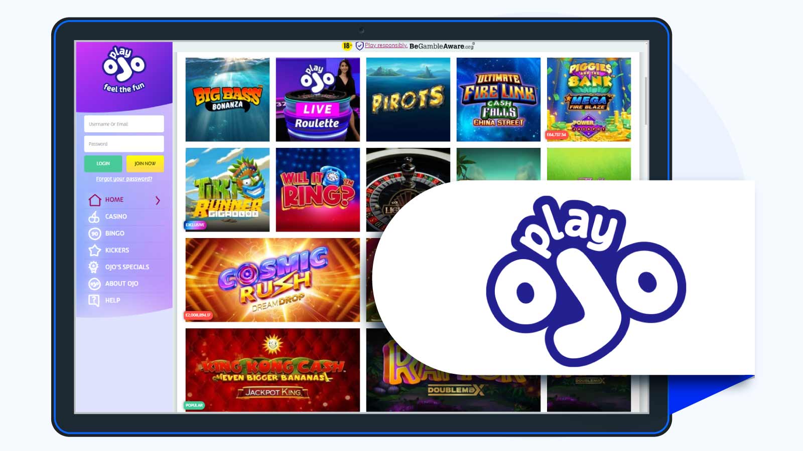 PlayOJO – Responsible Gambling Tools
