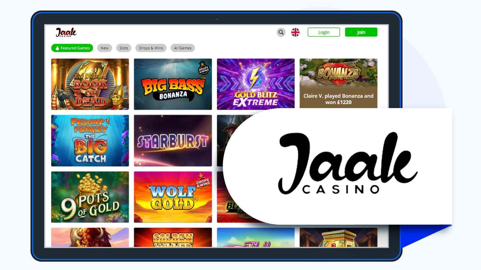 Jaak Casino Online Casino Paysafecard of the Month