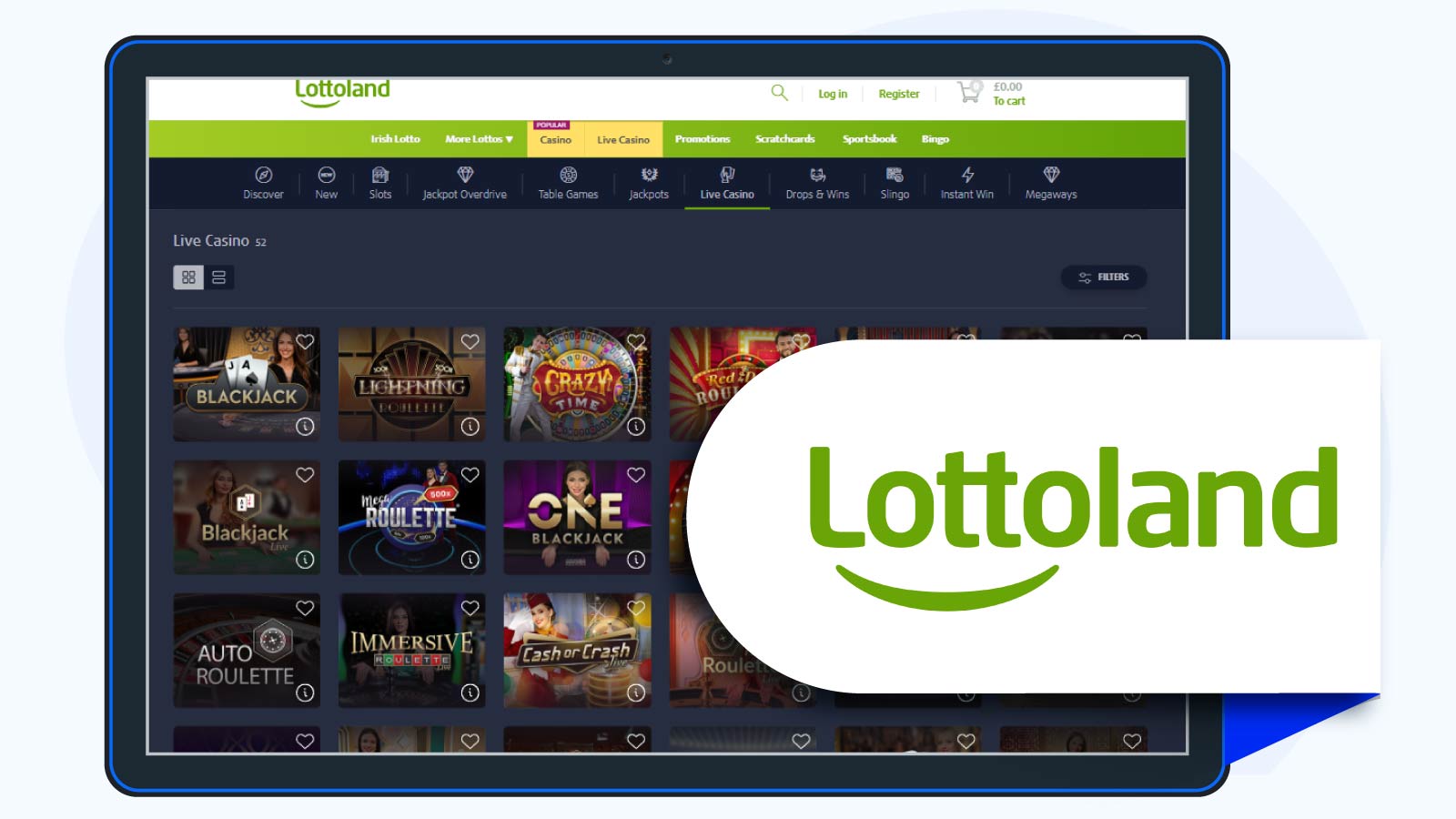 Lottoland-Casino-Evolution-Gaming