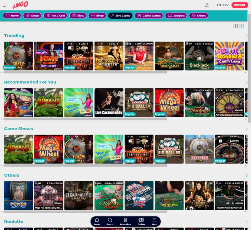 slingo-casino-live-dealer-games-collection-review