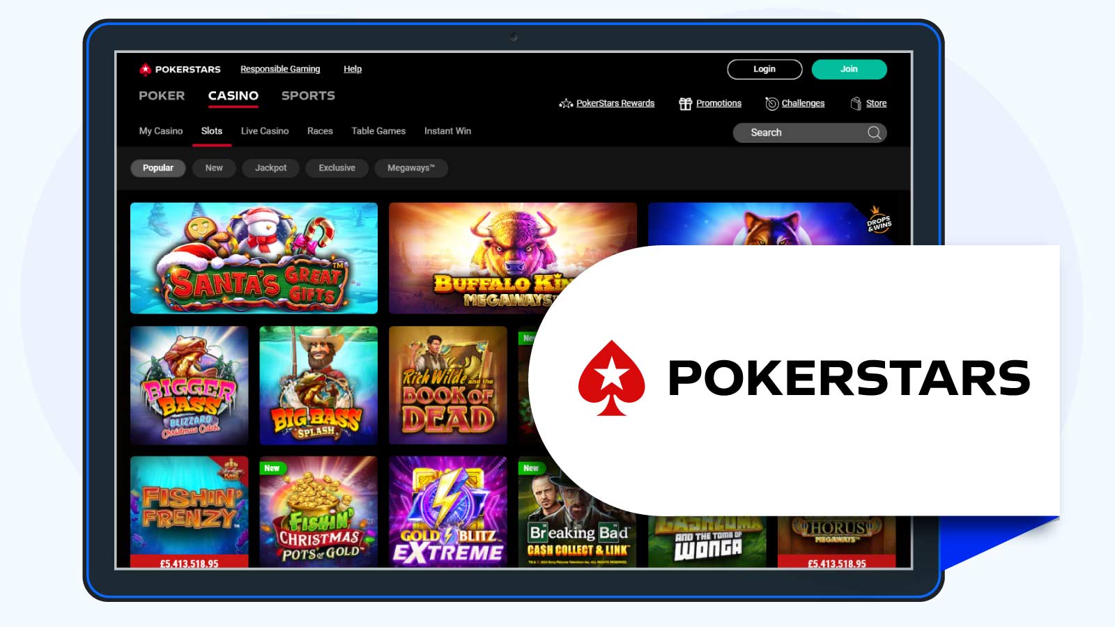 PokerStars Casino Playtech No Deposit Bonus Casino for UK Players
