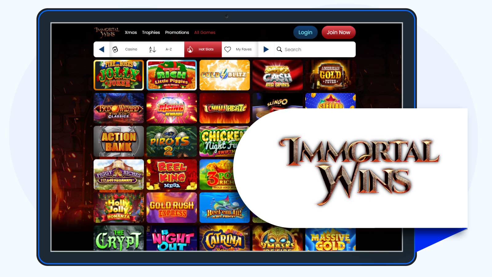 Immortal Wins Playtech No Deposit Bonus Casino for UK Players