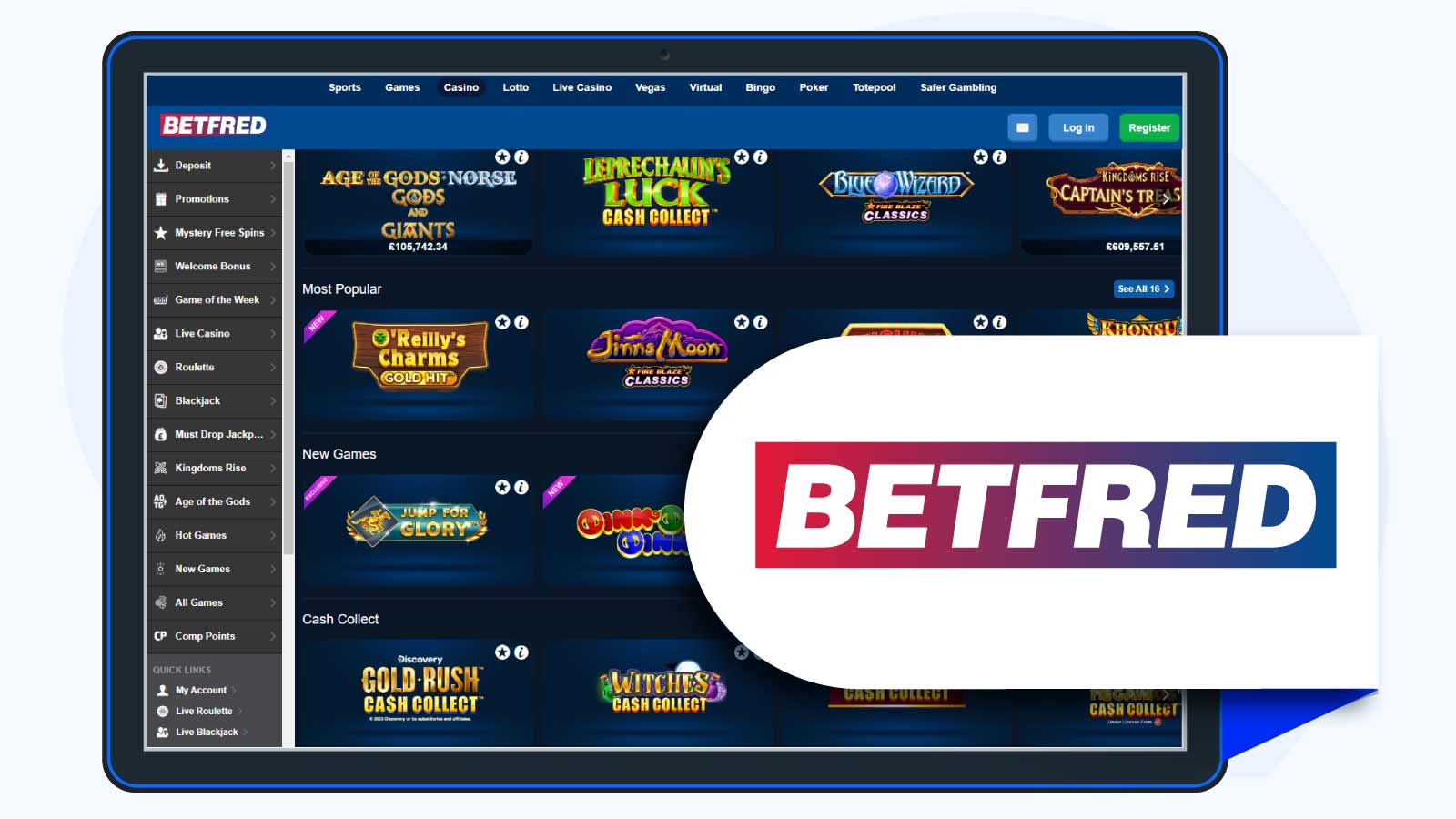 BetFred Casino – Best Novomatic Casino UK for Minimum deposit