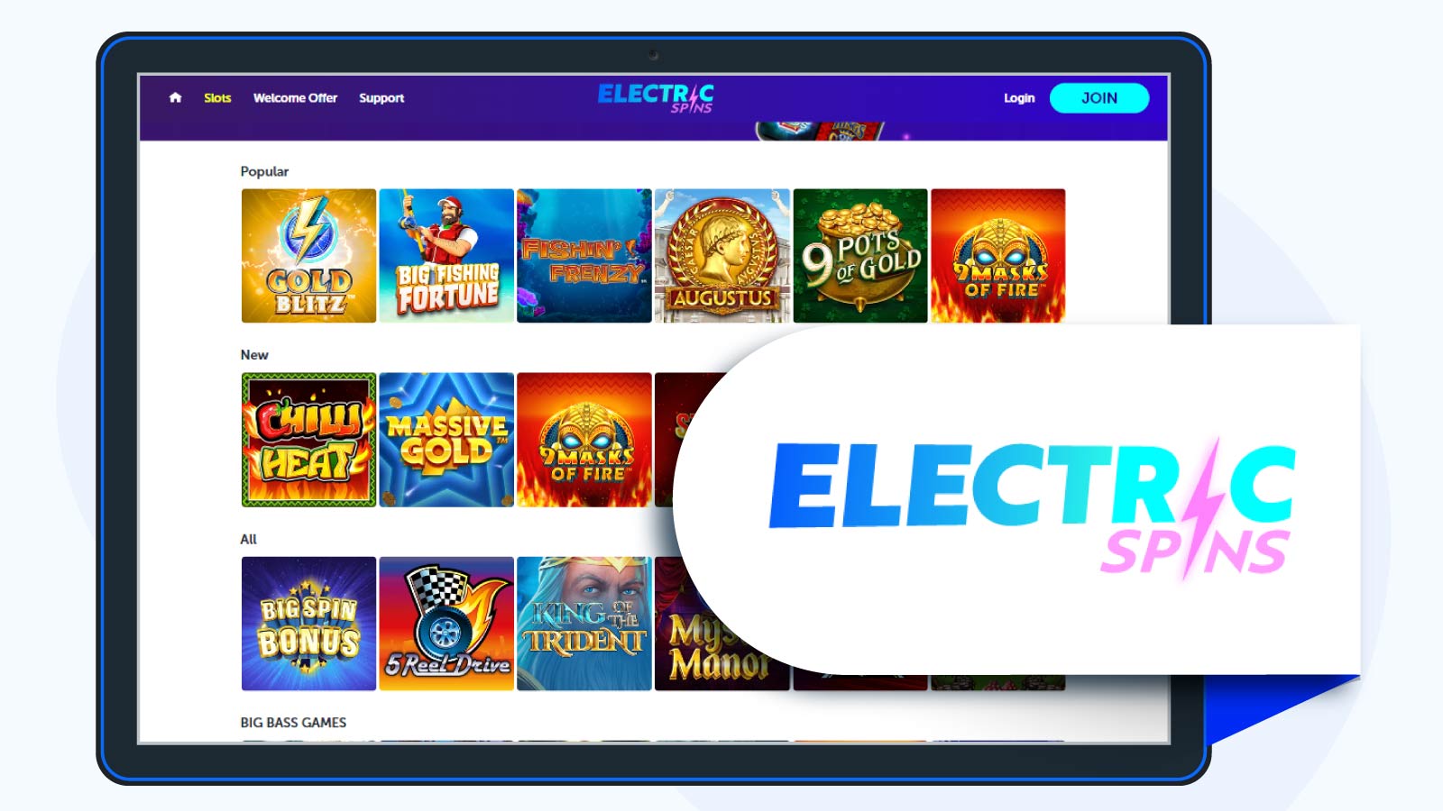 Electric-Spins-top-welcome-bonuses