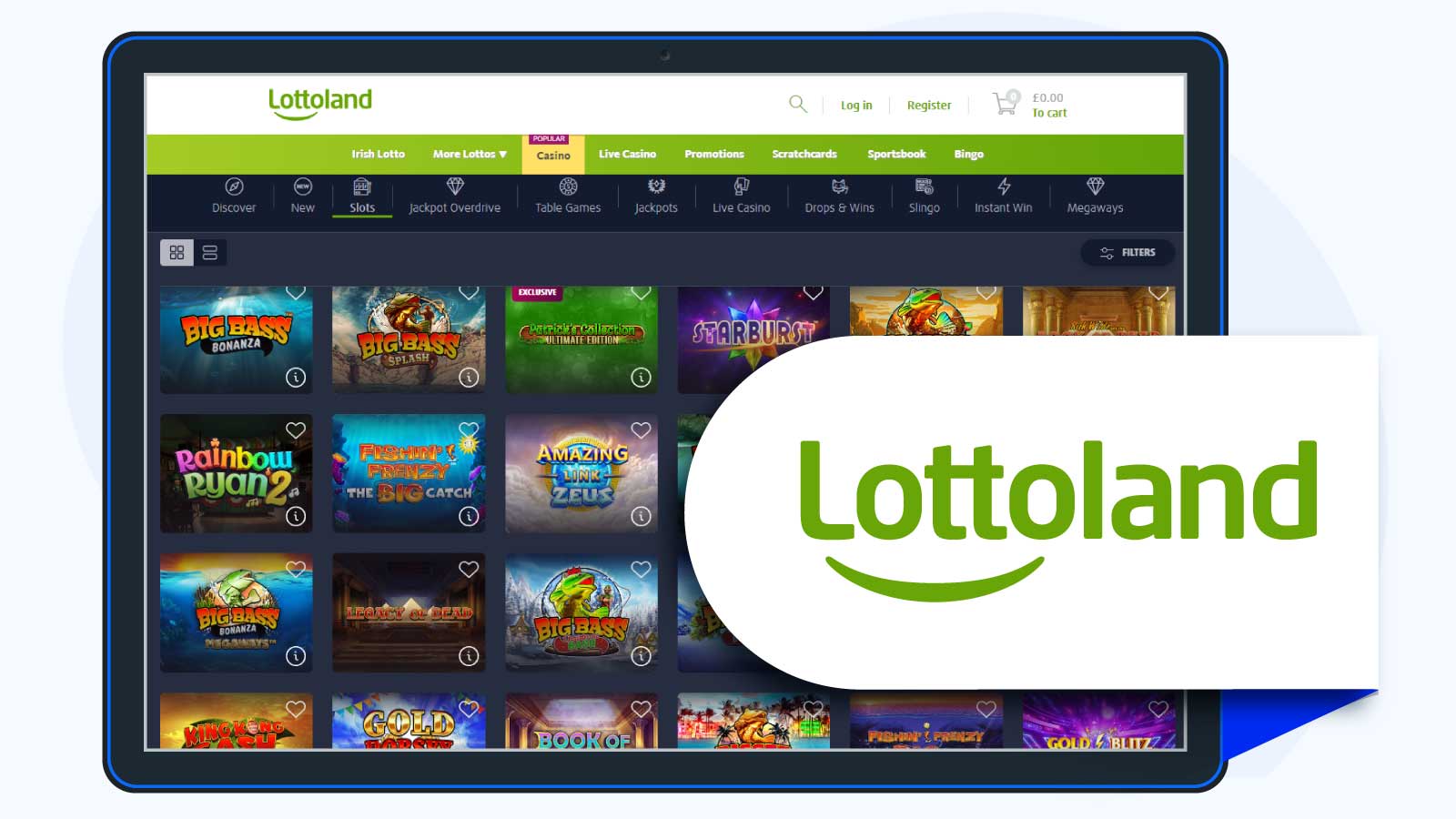 LottoLand Casino – A Leading Novomatic Casino for Games Variety
