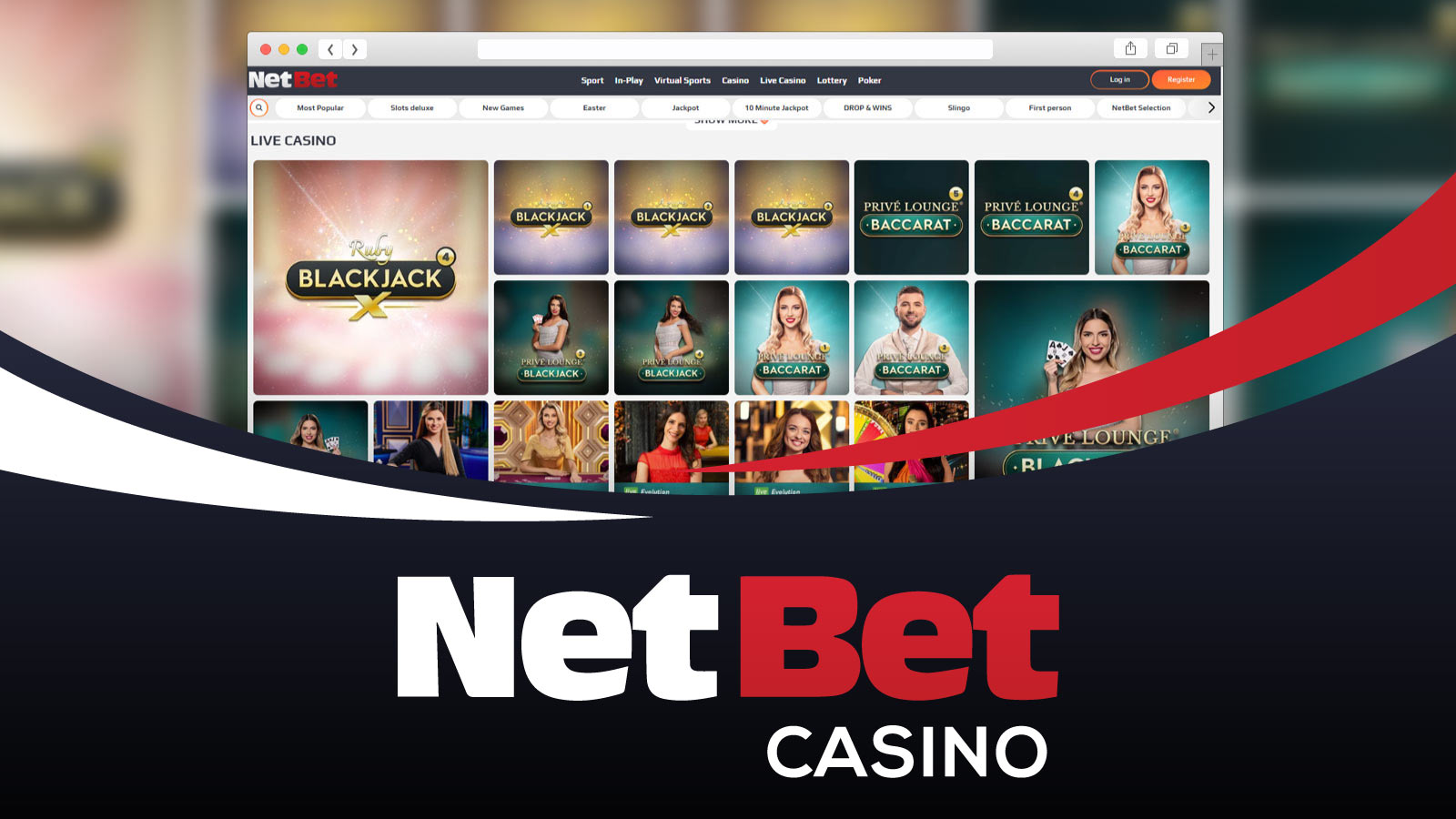 NetBet Casino Better for Live Dealer Games and Welcome Bonus