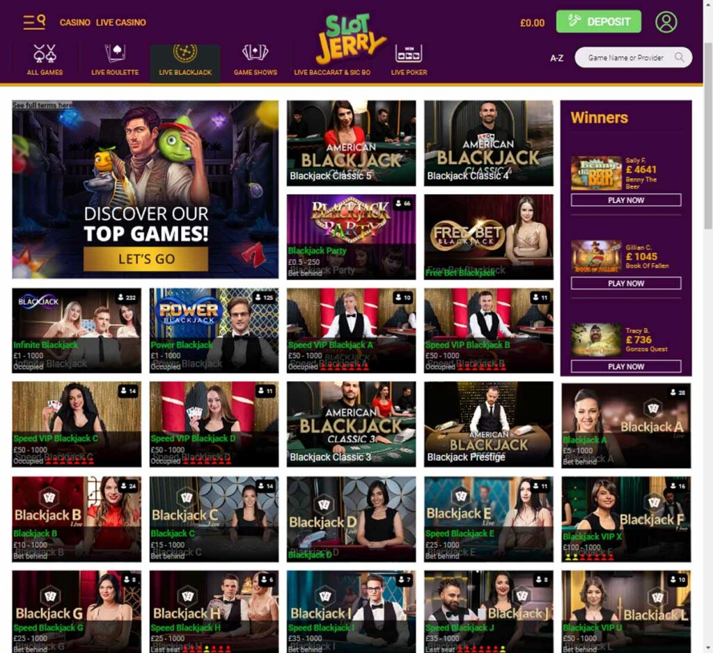 slot-jerry-casino-live-dealer-blackjack-games-review