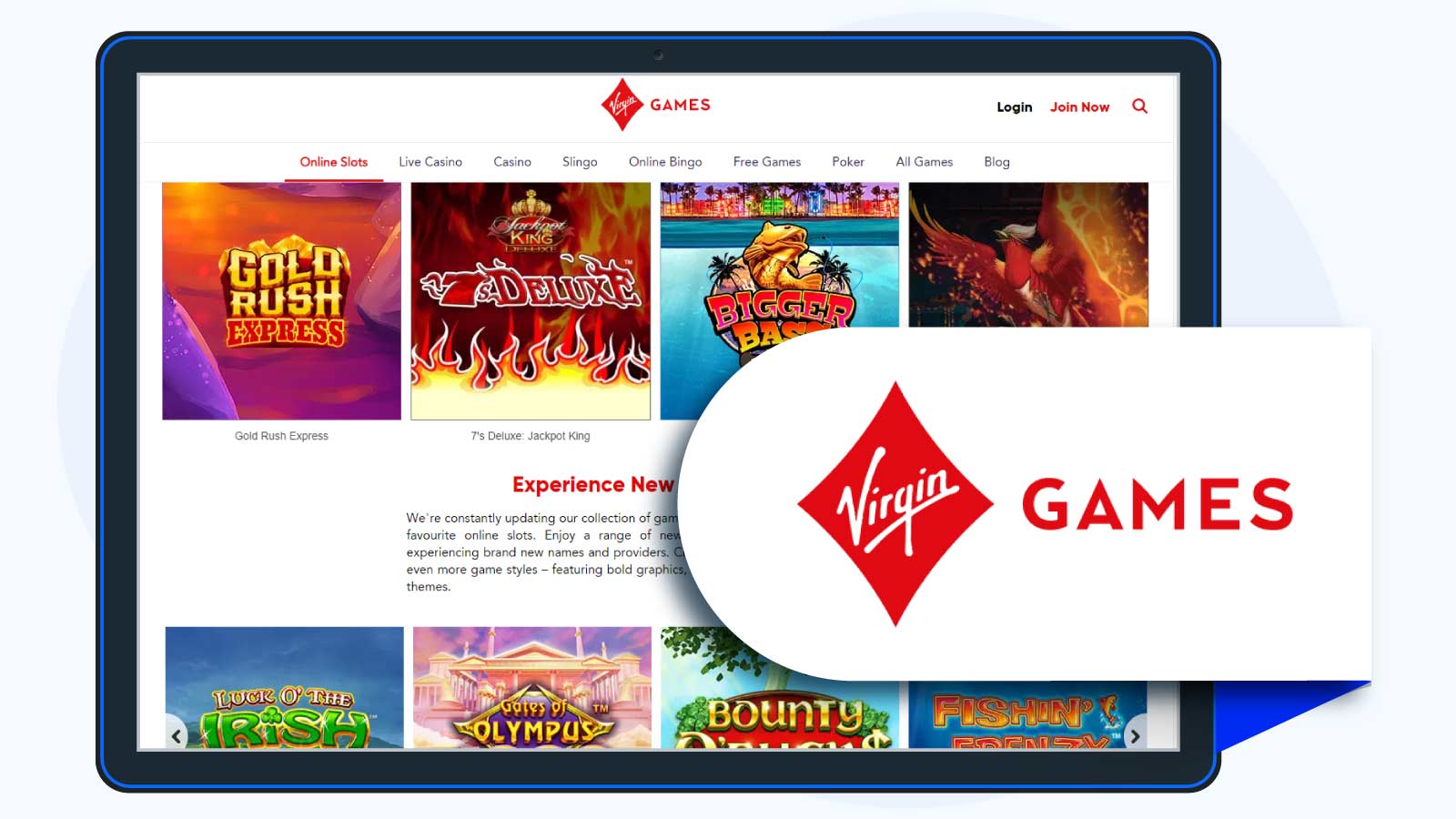 Top Rated £5 Deposit Casino – Virgin Games Casino