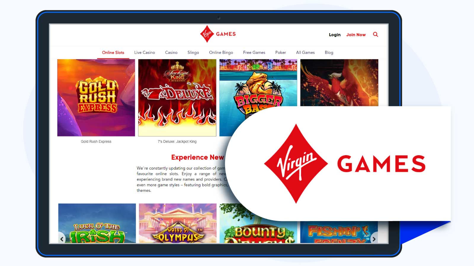 Virgin Games Casino - Bank Transfer Casino