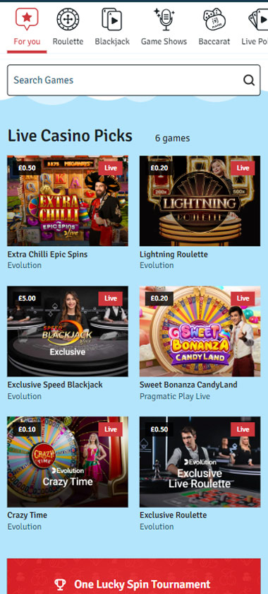 Bingo.com Casino live dealer games mobile review