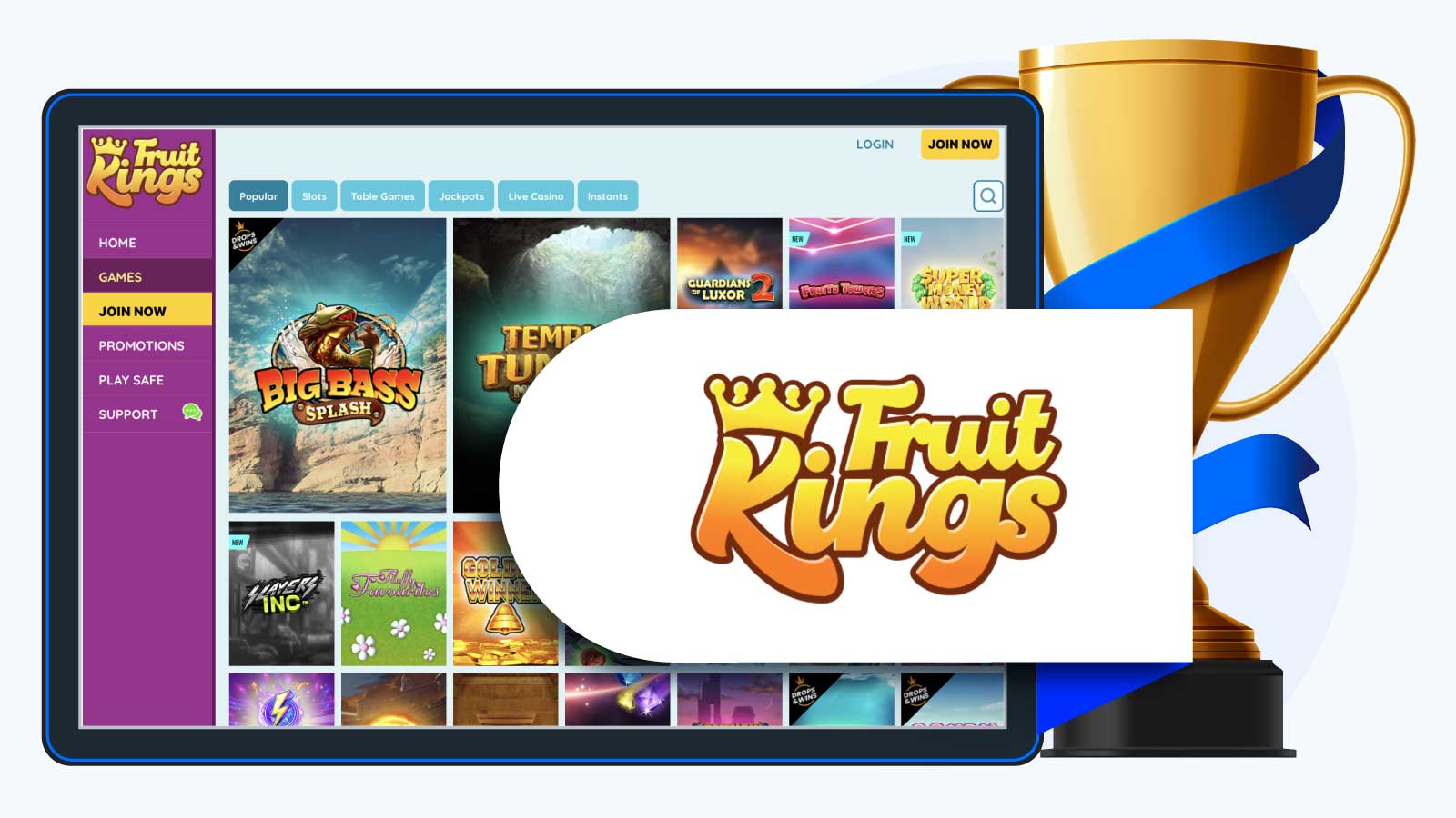 #1. Best Independent Casino - Fruit Kings