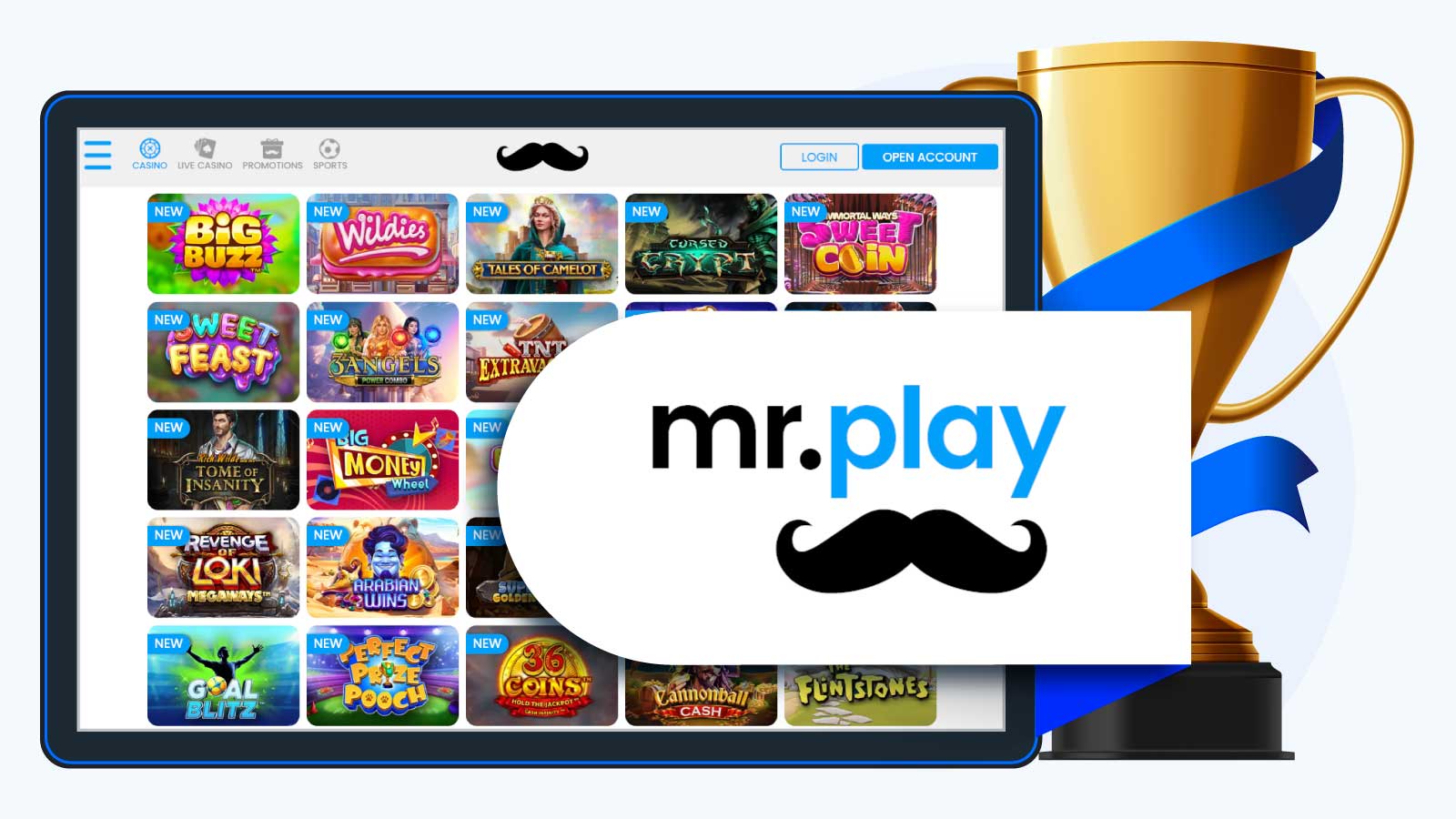 1. mr.play Casino - Best Slot Site Overall