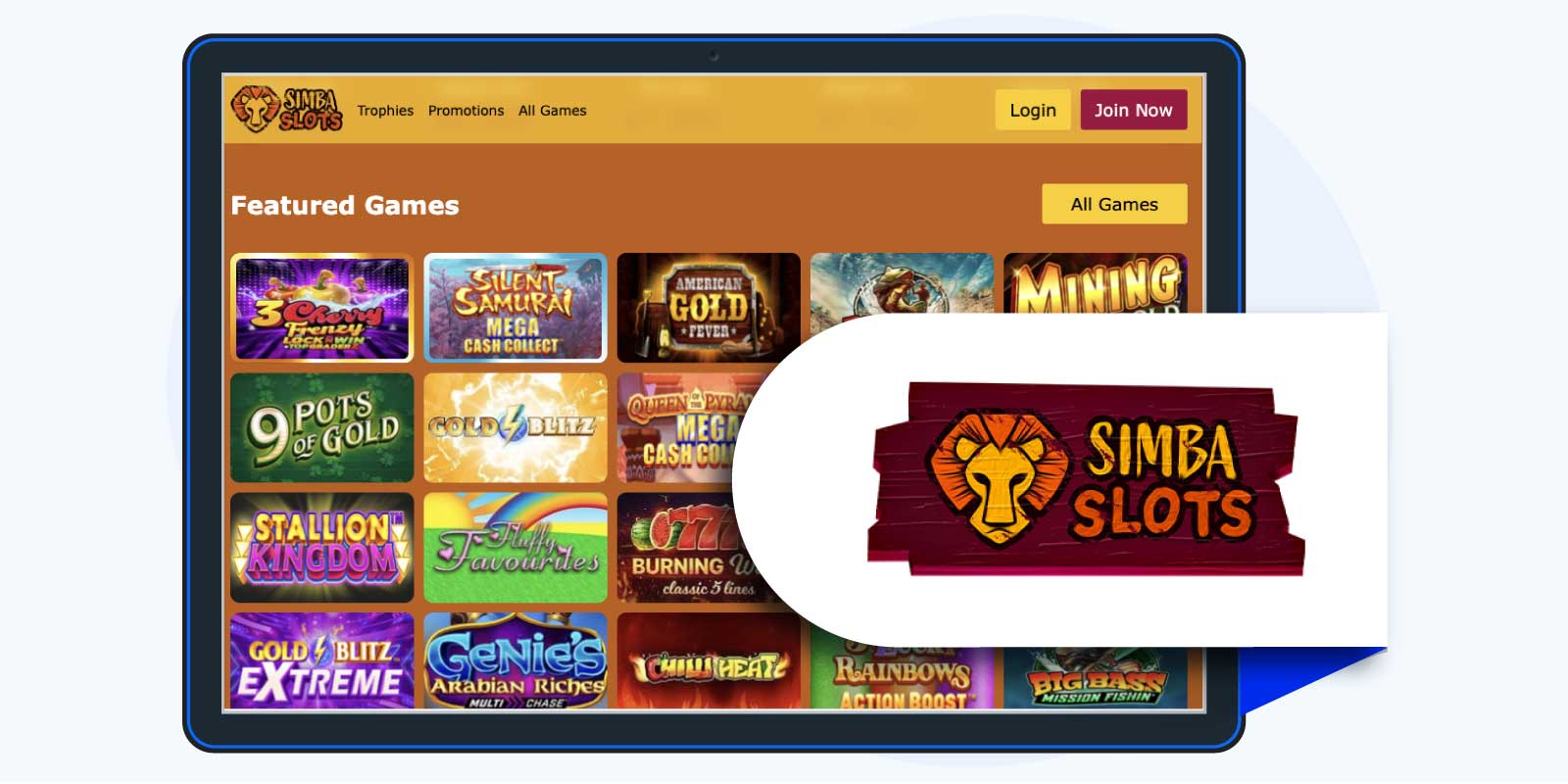 Simba Slots Casino – 5 free spins no deposit