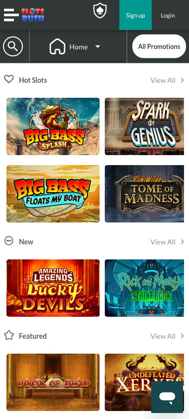 slots-rush-casino-homepage-mobile-review