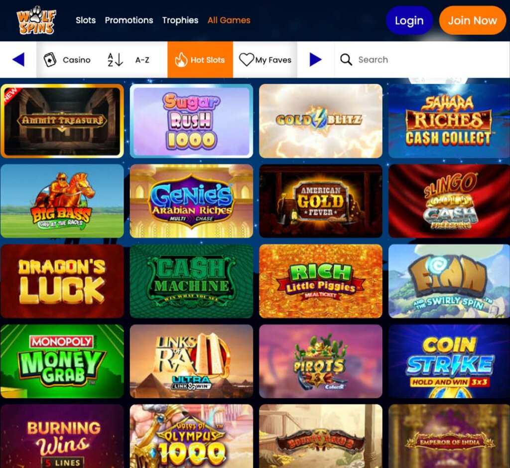 wolfspins-casino-slots-variety-review