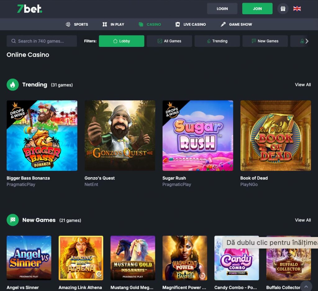 7bet-casino-homepage-review