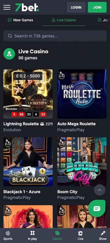 7bet-casino-live-casino-games-mobile-review