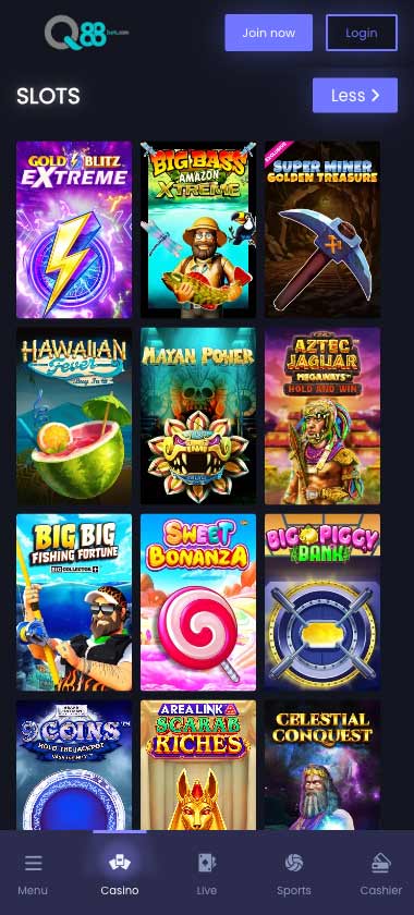 q88bets-casino-slots-mobile-review